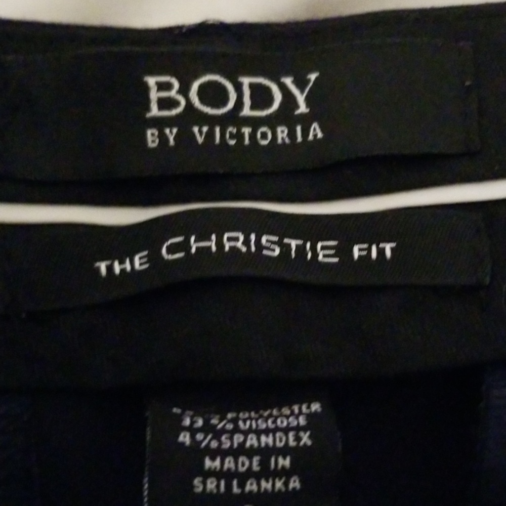 Womens Body by Victoria Navy Blue Pants sz 0